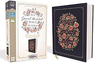 NIV, Journal the Word Bible for Women, Cloth over Board, Navy, Red Letter