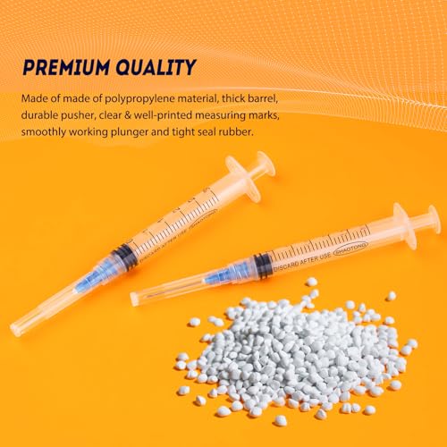 Image of 3ml Syringe 23G 1 inch Luer Lock Needle Lab Disposable Sample Syringes 100 Pack