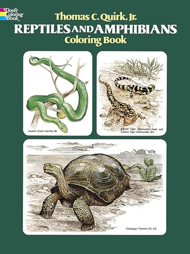 Reptiles and Amphibians Coloring Book