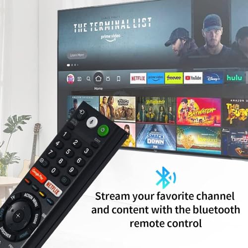Image of ZIEVA Compatible with Sony bravia Smart Tv Remote Control - with Voice - with Hot Keys G0ogle Play and Netfix - Use for LCD LED OLED QLED UHD 4K Android (Tx 200P)
