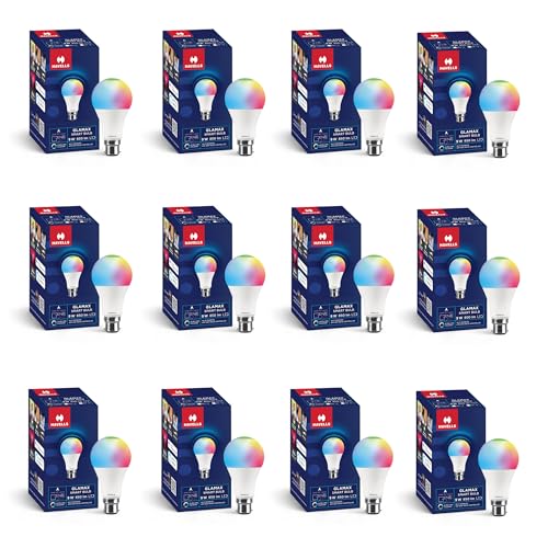 Havells Glamax 9W B22 WiFi LED Smart Bulb with Music Sync Functio...