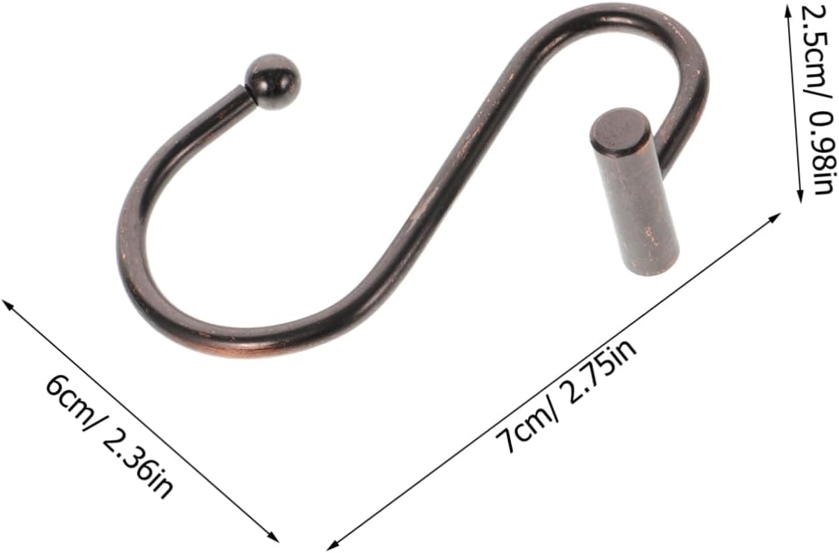 36pcs Shower Curtain Hooks Hangers for Easy Sliding Bathroom Rods for Shower and Window Curtains Resistant Easy to Clean