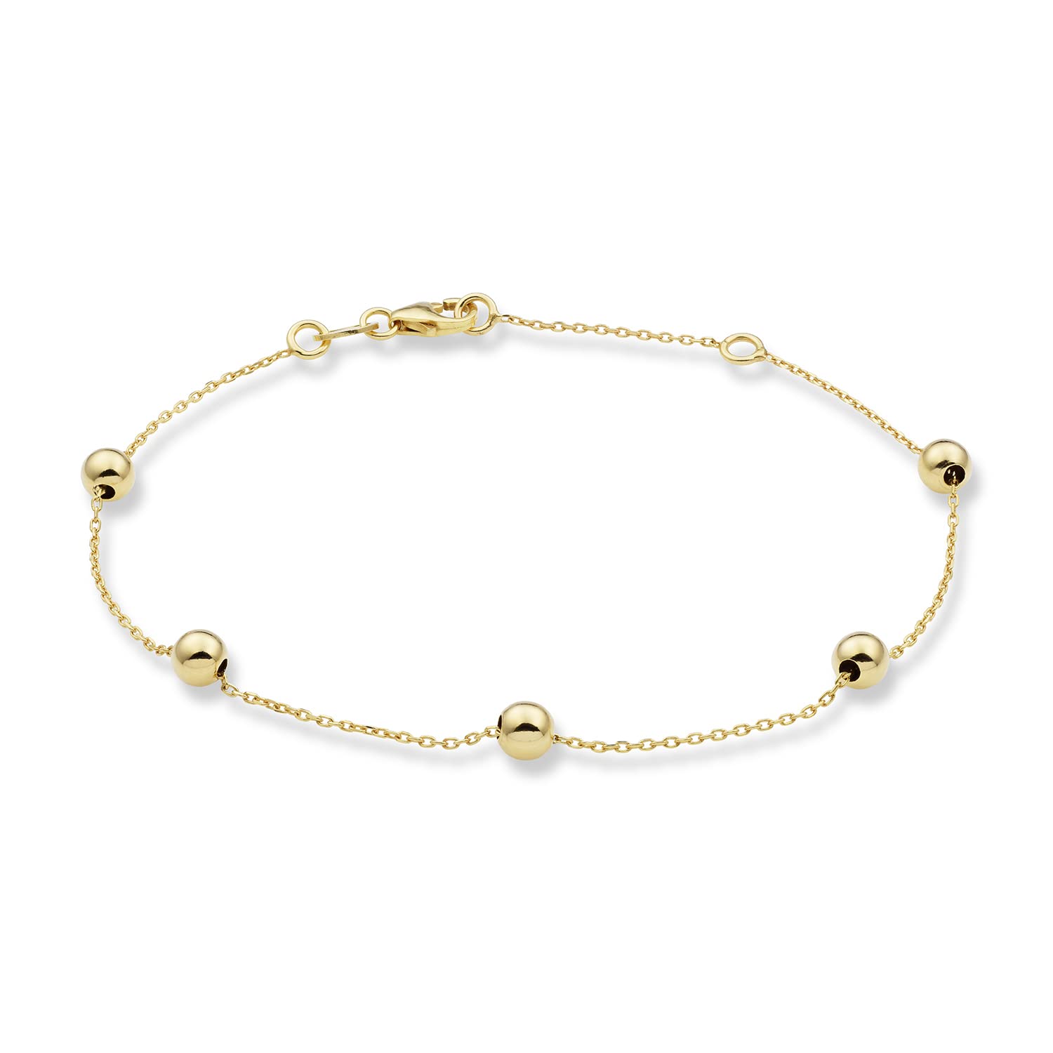 Miore Pulsera Para Mujer Con Cruz De Oro Amarillo De 9 Quilates
