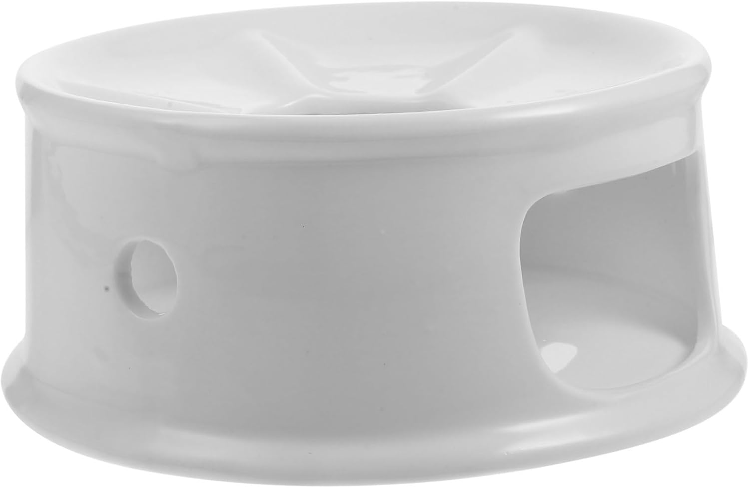 4pcs Ceramic Teapot Warmer Stand Retro - Base for Warming Tea and Food Multifunctional Candle Holder for Teapots Energy-Saving Design for Cozy