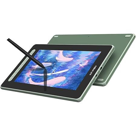Amazon Com Drawing Tablet With Screen Xp Pen Artist12 2nd Pen Display Computer Graphics Tablet With Battery Free X3 Stylus Full Laminated Compatible With Chromebook Mac Windows Android Linux 11 6 Inch Green Industrial