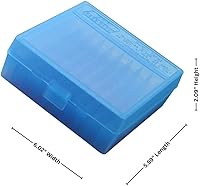 Vista 3 de MTM 100 municiones redondas abatibles 41/44 Cal (azul transparente)