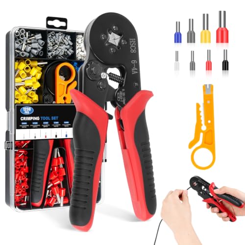 Pesutei Ferrule Crimping Tool 0.25-10 mm(AWG 23-7) with 1230 Ferrules