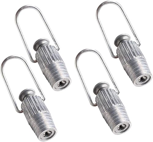 Cabilock Tensor de cuerda de aluminio para poleas y líneas de ropa fijas, 4 unidades