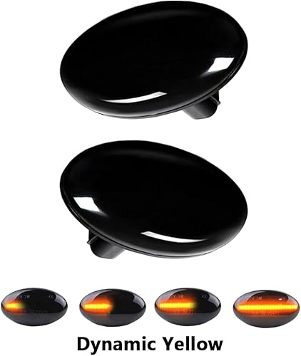 Miniatura 6 de KACEPAR Luz LED ámbar secuencial para guardabarros lateral, par de luces intermitentes izquierda y derecha, 2000-2007 compatible con Subaru Liberty,