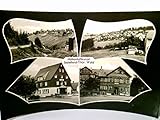  Höhenluftkurort Steinheid / Thür. Wald / Neuhaus am Rennweg. Alte Mehrbild AK s/w. ungel. 1960. 4 Ansichten Alte Ansichtskarte / Postkarte s/w, Format ca 10,5 x 15 cm, ungelaufen, kleinere Gebrauc ...