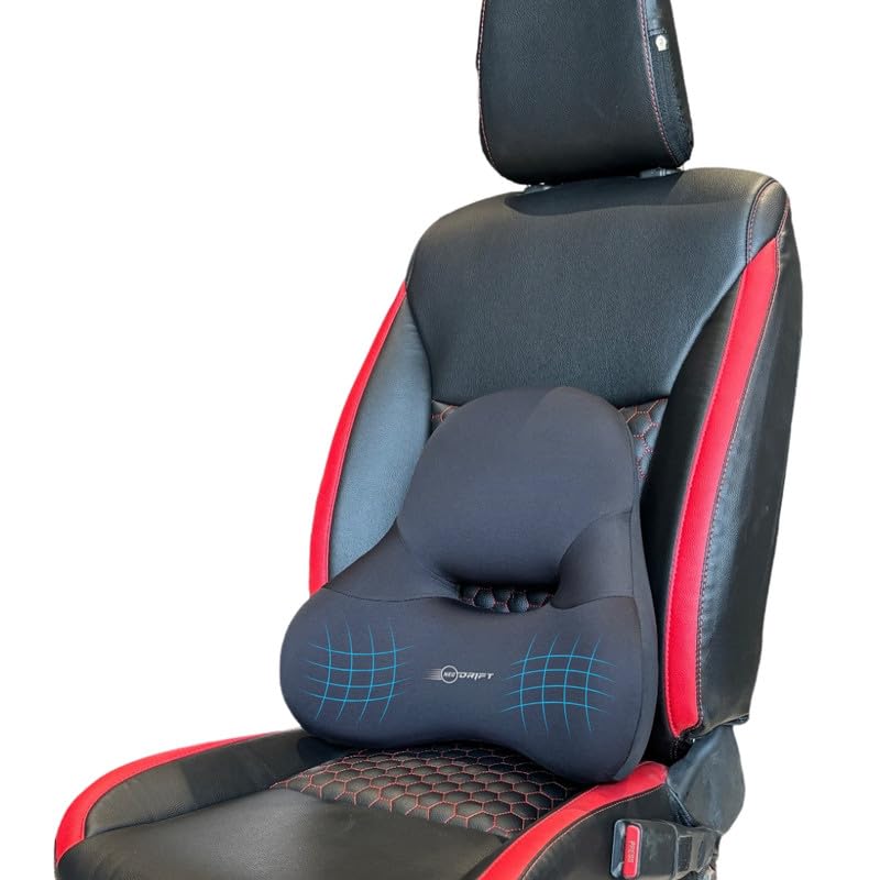 Neodrift ‘OrthoFlow Pro’ Lumbar Backrest Cushion - Orthopedic Memory Foam Pillow Support for Lower Back Pain Relief, Suitable for Car Seat, Office Chair, Home Sofa (Colour - Black) (B0CMLLGS4R) Amazon Price History, Amazon Price Tracker