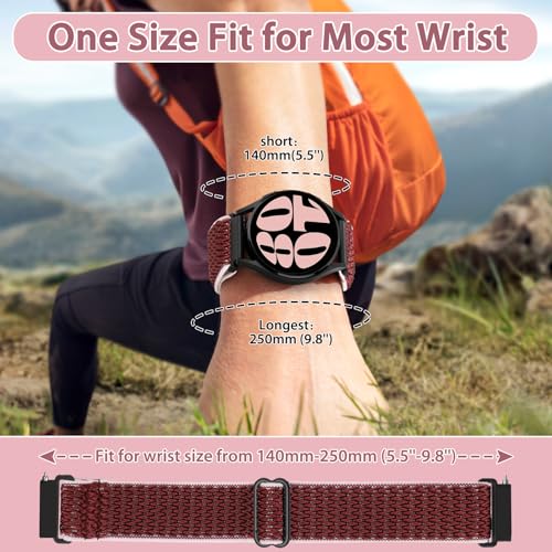 Image of TumpCez Quick Release Watch Band - Choice of Width -18mm 19mm 20mm 22mm 24mm Watch Bands, Solo Loop Adjustable Elastic Nylon Watch Straps Replacement Wristband for Men Women