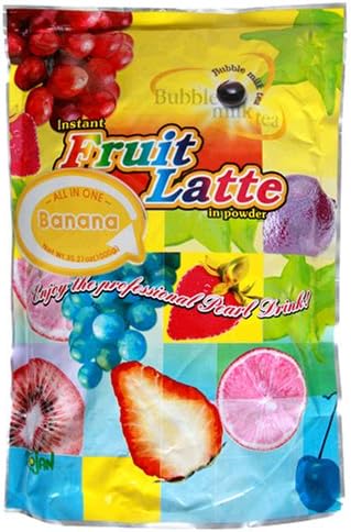 Trojan Instant Fruit Latte Bubble Tea Milk Powder, Banana, 2.2-Pound Bags (Pack of 2)