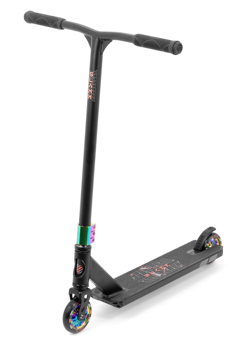 Slamm Classique | Roues complètes en aluminium 110 | Plateau en alliage de 11,4 cm avec connecteur de manche extrudé et découpe | Trottinette de trottinettes pour débutants et intermédiaires Design