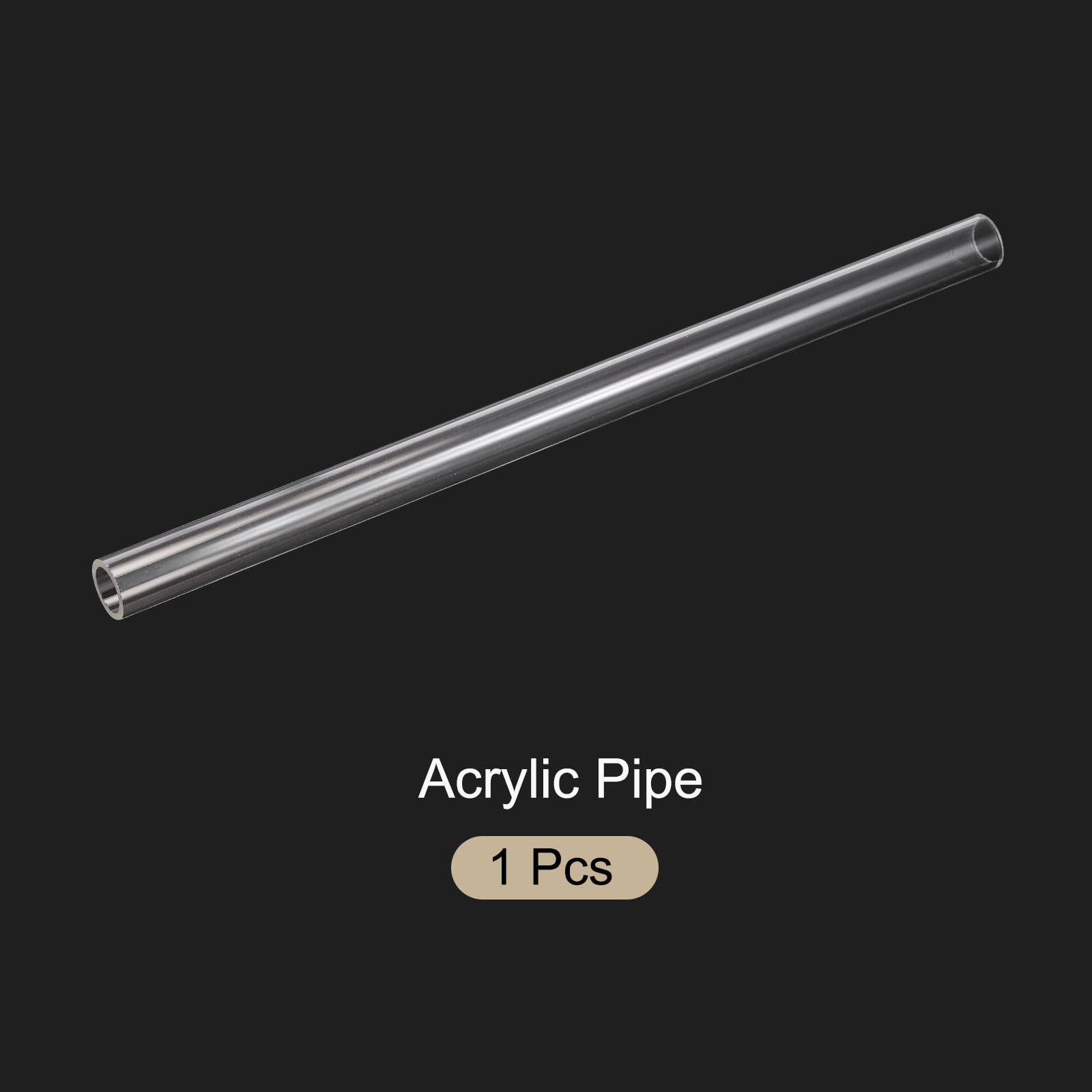 Tubo Rigido in Plastica Trasparente 12" 14mm x 18mm Acrilico Policarbonato