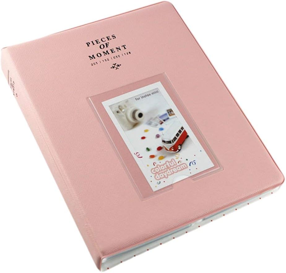 64 Pocket Album Mini Instant Picture Box Storage Suitable for Mini Film Album Photos Family Friends Lovers Album Large Capacity Cover Photo Album (Gray)