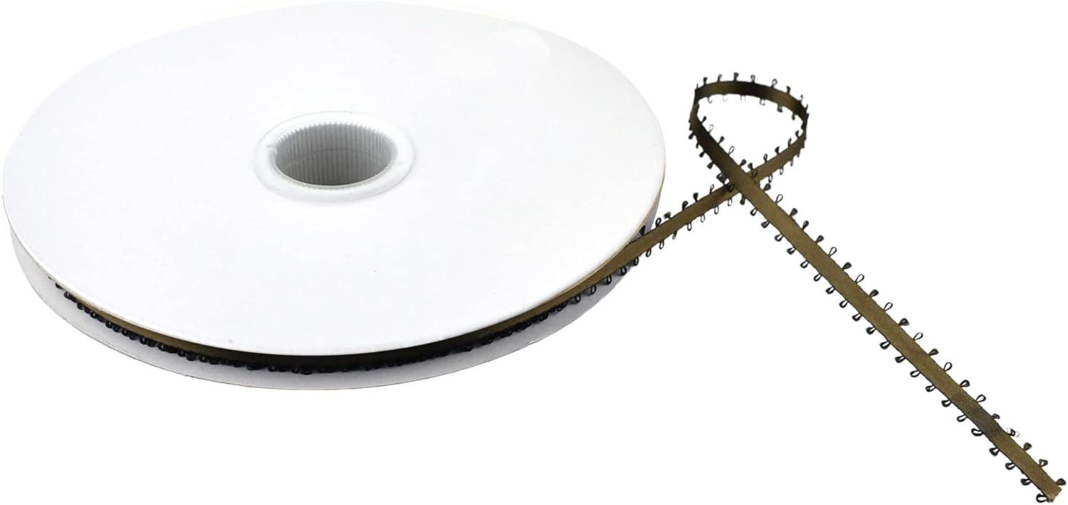 Homeford FCR000PSD0316850 Picot-Edge ダブルフェイス サテンリボン 3/16インチ ブラウン