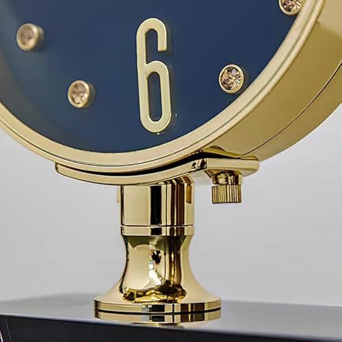 Stylish Metal Desk Clock With Swan .Decor For Living Room, Bedroom, Bedside, Desk,Mantel,Office，Bookshelf #TOP5