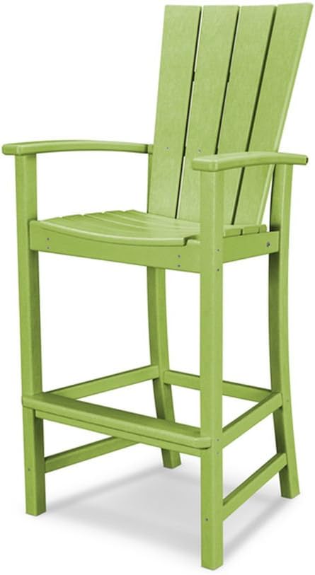 POLYWOOD® Quattro Adirondack Bar Chair in Slate Grey