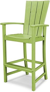 POLYWOOD Quattro Adirondack Bar Chair in Lime