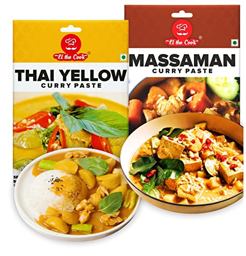Image of EL The Cook Thai Yellow Curry Paste + Massaman Curry Paste | 50 g x 2 Pack
