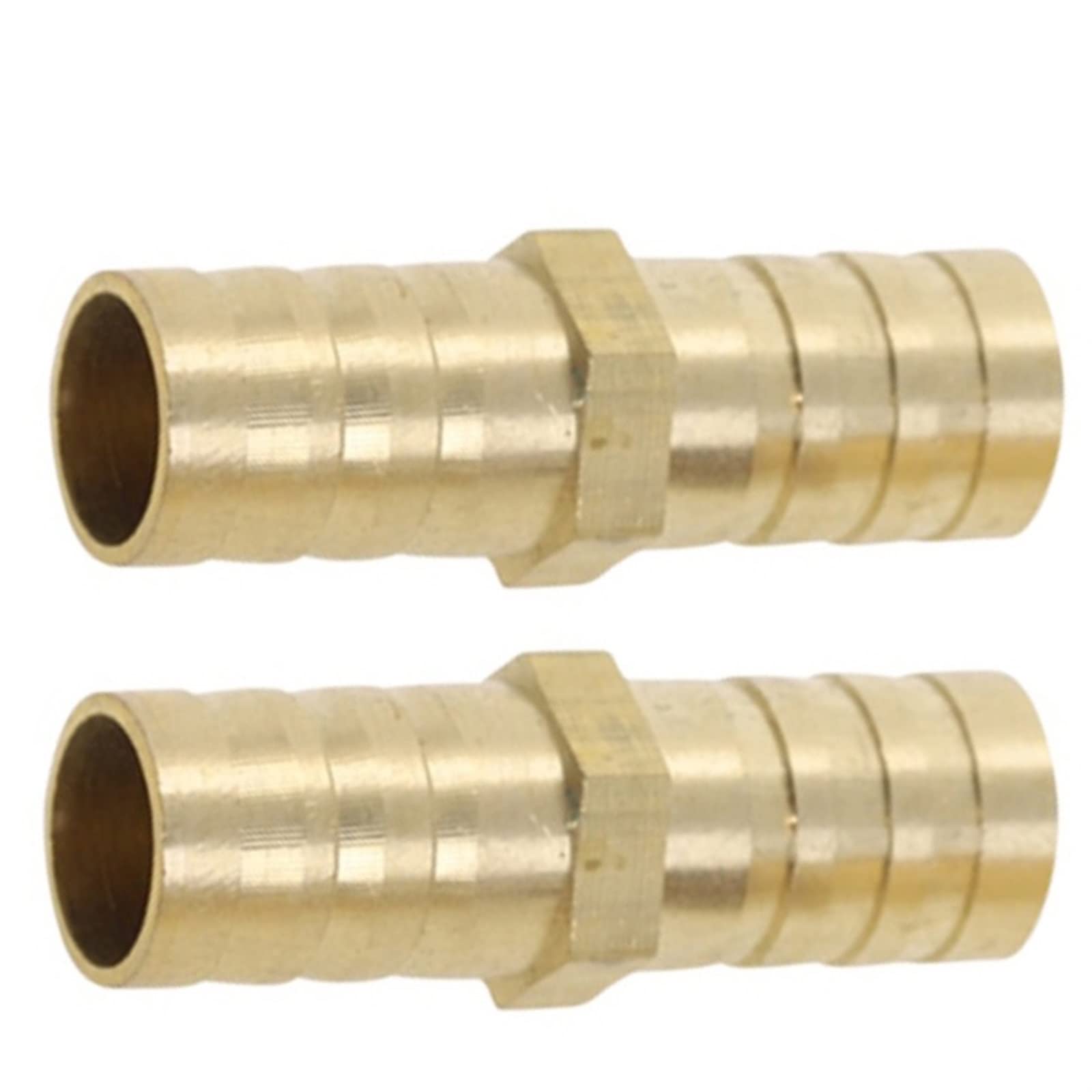 Gjghklhl 2Way U 2Pcs Brass Splicer Pipe Fitting T X Y U Type Hose Barb Copper Barbed Connector Joint Coupler Adapter(,12Mm Barb)