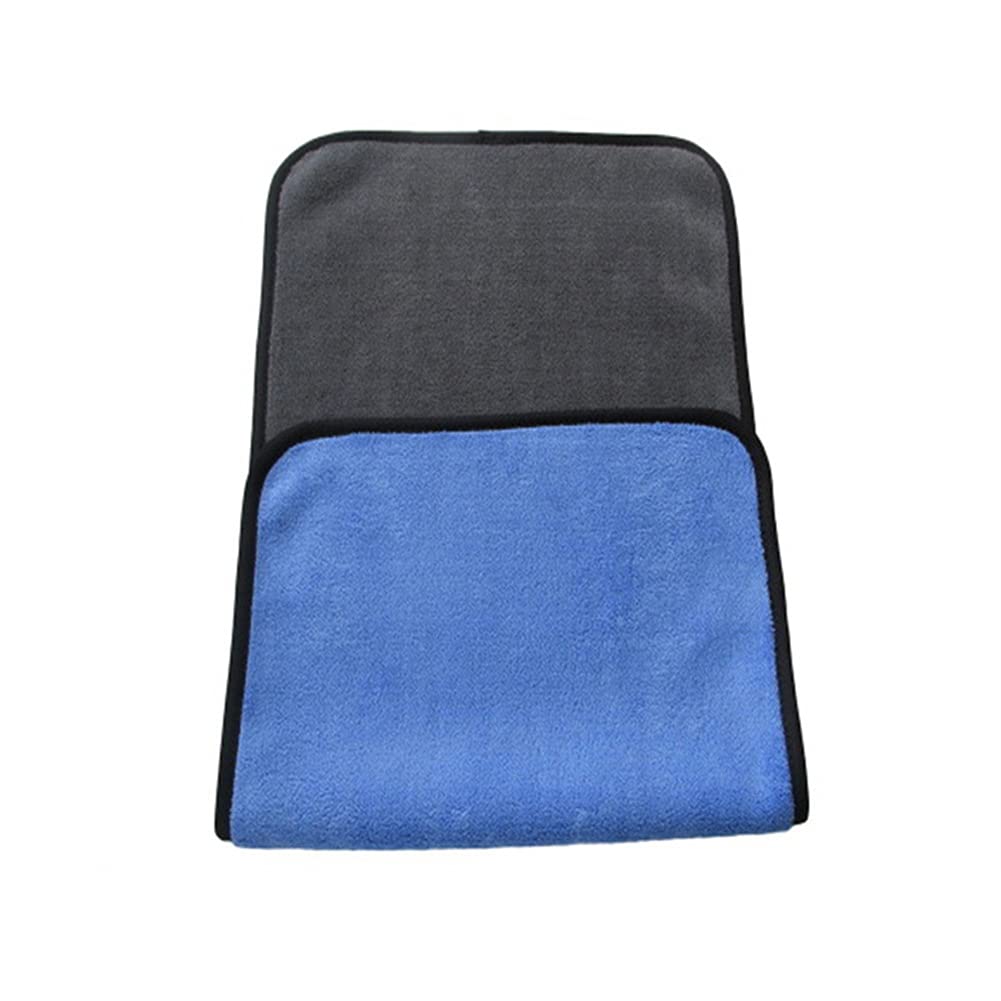Trockentuch 30x30/40/60CM Autowäsche Mikrofasertuch Autoreinigung Trockentuch Säumen Autopflegetuch Detaillierung Autowäsche Blaues Handtuch (Color : 30x30x3pcs, Material : Superfine Fiber) (30x60x1