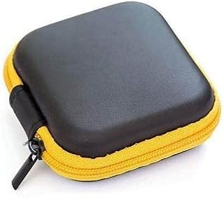 GIVBRO Bolsa de almacenamiento de MP3 para auriculares y auriculares, color amarillo