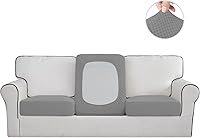 Vista 147 de Easy-Going Fundas Elásticas de 3 Piezas para Cojines de Sofá para Sofá Seccional Izquierdo/Derecho en Forma de L Chaise Lounge Funda de Asiento