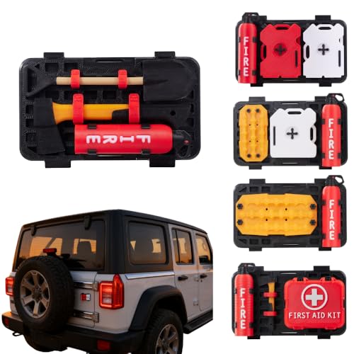 Mini Rear Window Molle Panel 3-in-1 Kit Magnets,Off-Road Fans Gag Gifts,Funny Off-Roading Gear Bumper Magnets,Best Gift for Off-Road Enthusiasts (Shovel+Axe Set) by Lephchiryn - Used condition - US$20.94