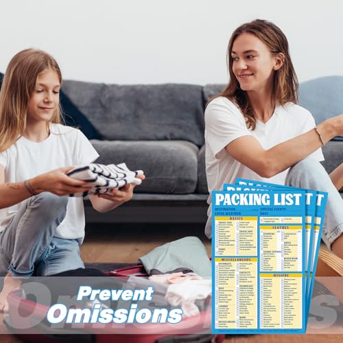 Eaasty 2 Pcs 120 Sheets Travel Packing List