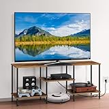 Luplom TV Stand for Bedroom 50 Inch TV Stand with Power Outlet 3 Tier...