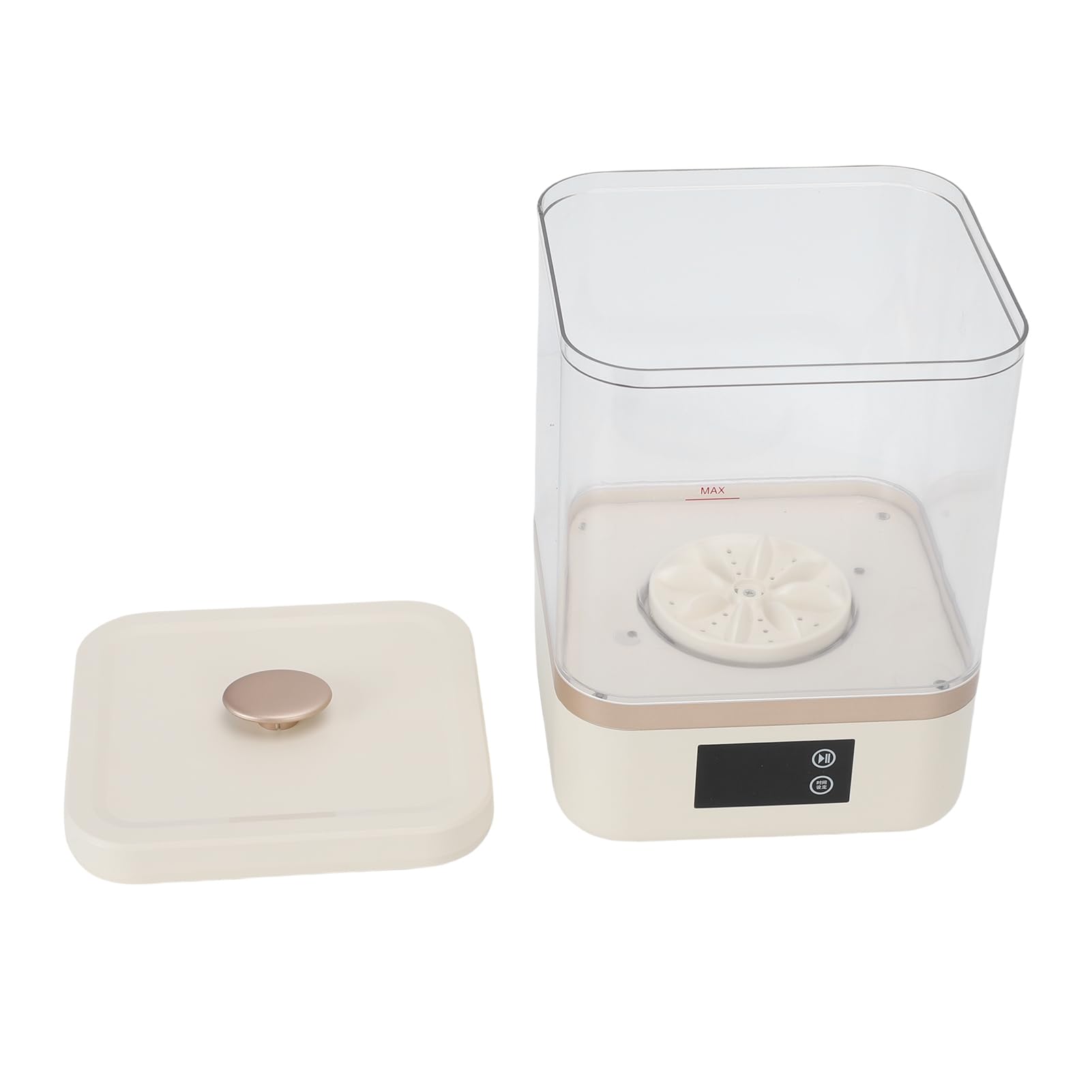 Rengue Lavatrice Portatile Senza Fili per Biancheria Intima, Ricaricabile, da Viaggio, 4,5 Litri, Completamente Automatica, Impermeabile, con Display Digitale, Timer e Tubo di Scarico,