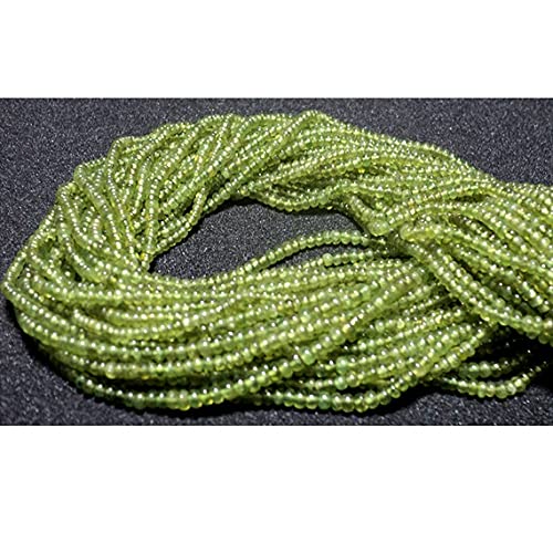 Rondelle beads grenat vert naturel LKBEADS perles de prestige 3mm pour joaillerie