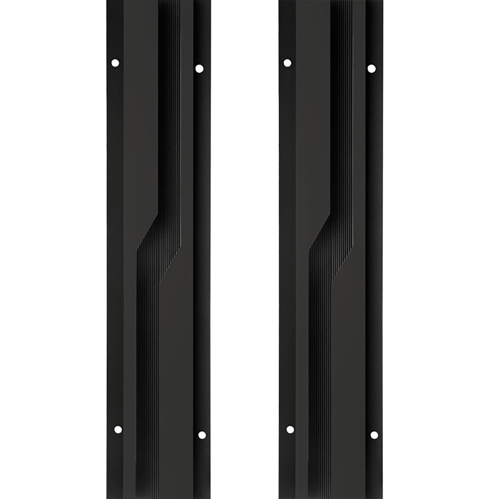 Tiradores ocultos de aleación de aluminio para armario, paquete de 4 pomos de cajón deslizantes, duraderos y elegantes para todo tipo de muebles del hogar y la oficina (negro, L: 150 cm)