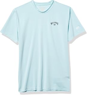 Boys' Loose Fit Short Sleeve Rashguard, Arch Wave Coastal, M