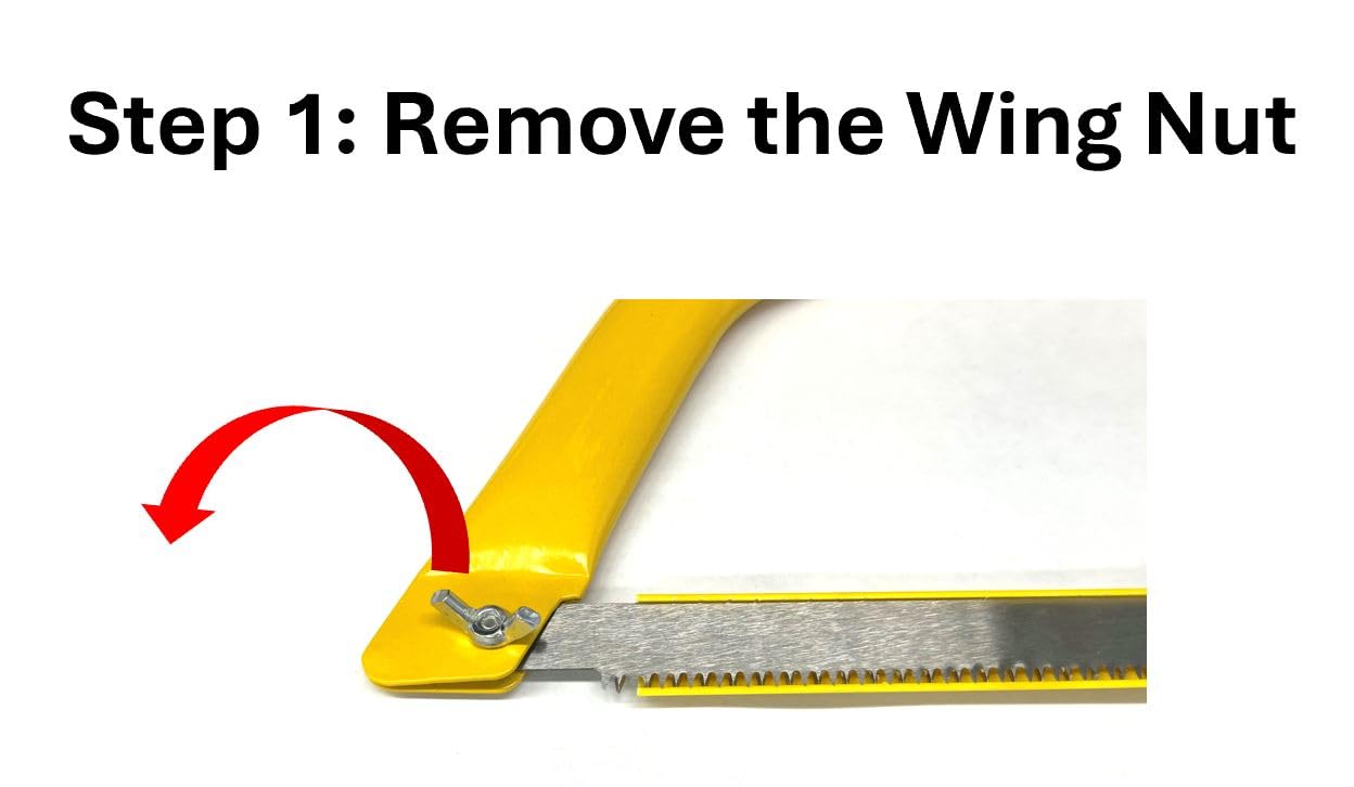 Two Replacement Stainless Steel Blades for Hacksaw, 12.5-Inch Total Length