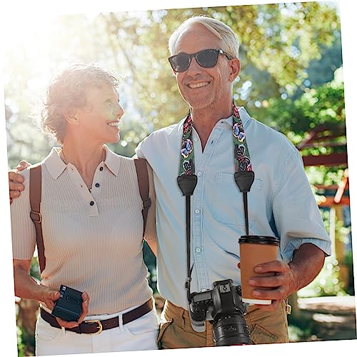 Homoyoyo Alça de câmera estilo étnico retrô sling câmera slr alça de câmera slr suspender Funda alça