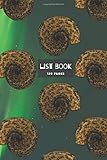 fossil ammonite facts  Ammonite List Book: 120 pages of ruled white paper with check boxes for writing up lists - Fossil Ammonite Design