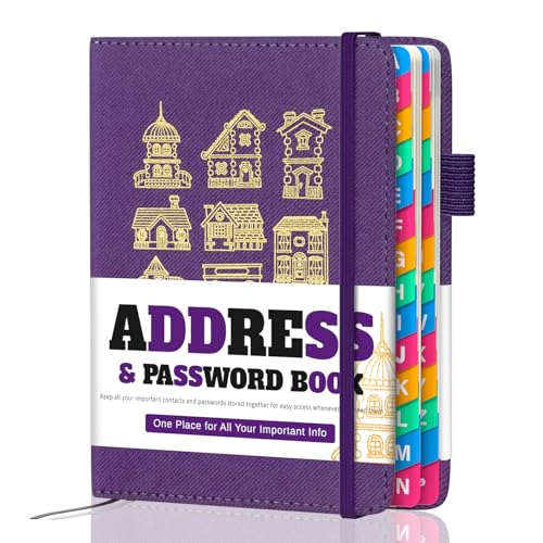 hi!SCI Address Book with Colorful Alphabetical Tabs (4.7