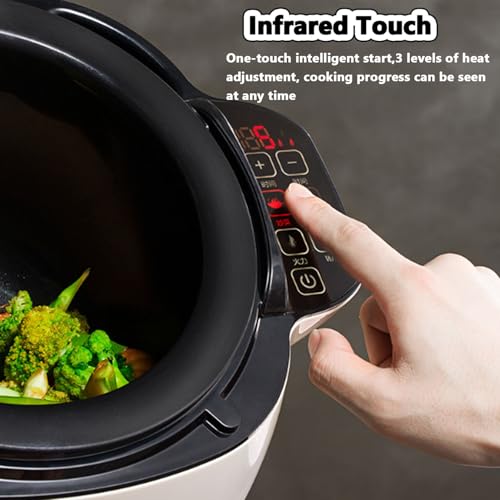 Automatische Kochmaschine, kommerzielle Küchenmaschine, 6 l intelligente Kochmaschine mit 360 ° -Drehung und 3D-Rundum-Erhitzung, Trommel-Küchenmaschine mit intelligentem Touchscreen 5 Automatische Kochmaschine, kommerzielle Küchenmaschine, 6 l intelligente Kochmaschine mit 360 ° -Drehung und 3D-Rundum-Erhitzung, Trommel-Küchenmaschine mit intelligentem Touchscreen