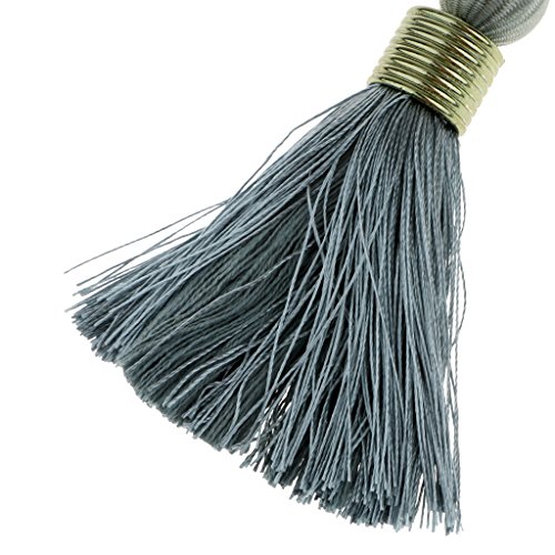 Baoblaze 2x franjas acabamento simples artesanato cortina de costura ferramenta pingente de borla de