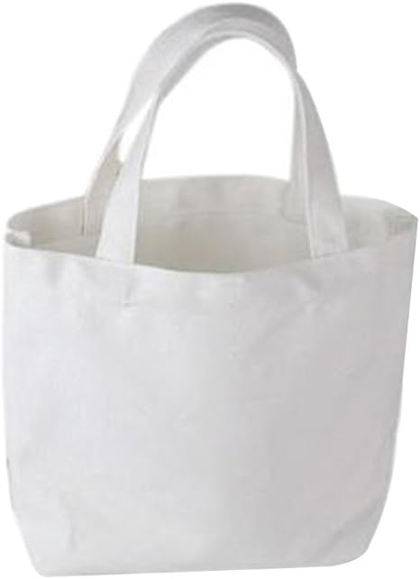 Amazon Co Jp Yideahome ランチバッグ トートバッグ 手提げ袋 キャンバス 無地 シンプル 小さめ コットン レディース メンズ 帆布 手持ちタイプ エコバッグ ホーム キッチン