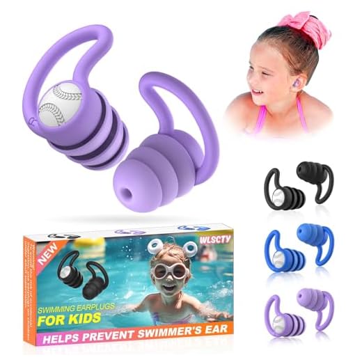 Tapones para los Oídos para Natación para Niños (2-9 años) - 3 Pares de Tapones de Silicona Suave Reutilizables para Nadar, Perfectos para el Surf, la Piscina, la Ducha y Otros Deportes Acuáticos