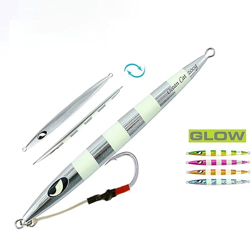 Miniatura 141 de OCEAN CAT Jigs de pesca de agua salada en alta mar Jigging de velocidad de lanzamiento lento señuelos vertical Jigging vertical Plantilla de otoño