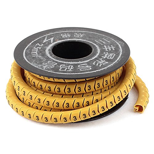 Marcadores para cable Aexit PVC amarillo miniatura 1