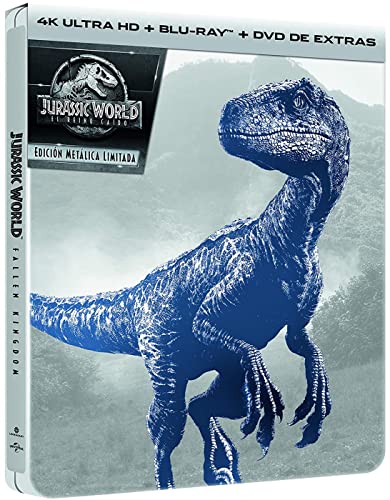 Jurassic World 2 El Reino Caido (4K UHD + BD + DVD Extras) - Edición Metálica [Blu-ray]