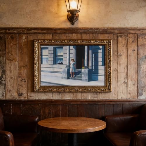 Impression sur toile Summertime de Hopper sous cadre premium