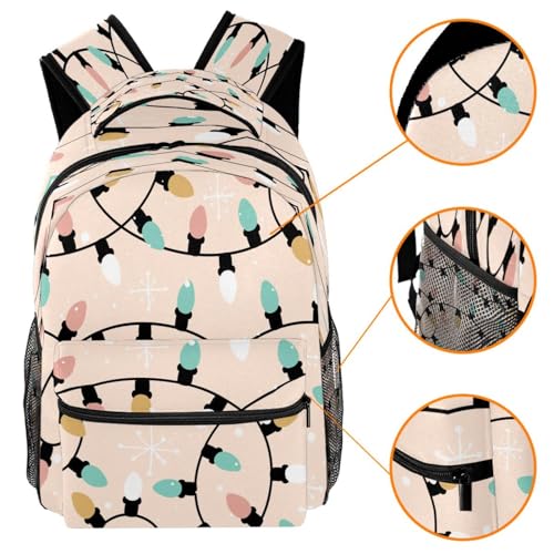 Sac à dos d'école multicolore 29x20x40cm pour voyage décontracté