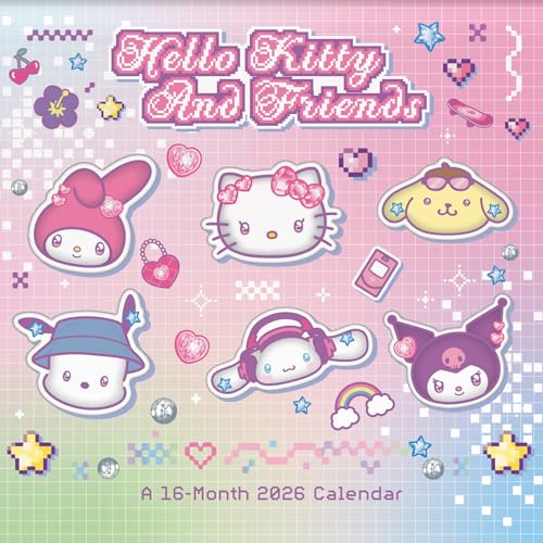 2026 Hello Kitty & Friends Mini Wall Calendar